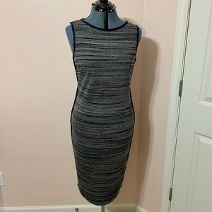 M.S.S.P. Size Large Womens Navy Blue Sleeveless Bodycon Dress